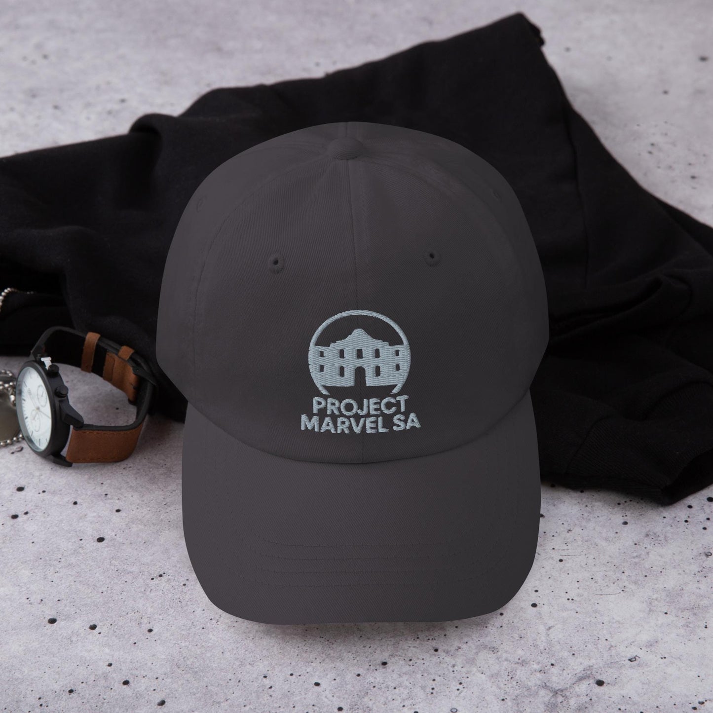 Project Marvel SA Cap – Alamo Logo Hat | Minimal Spurs-Style San Antonio Cap