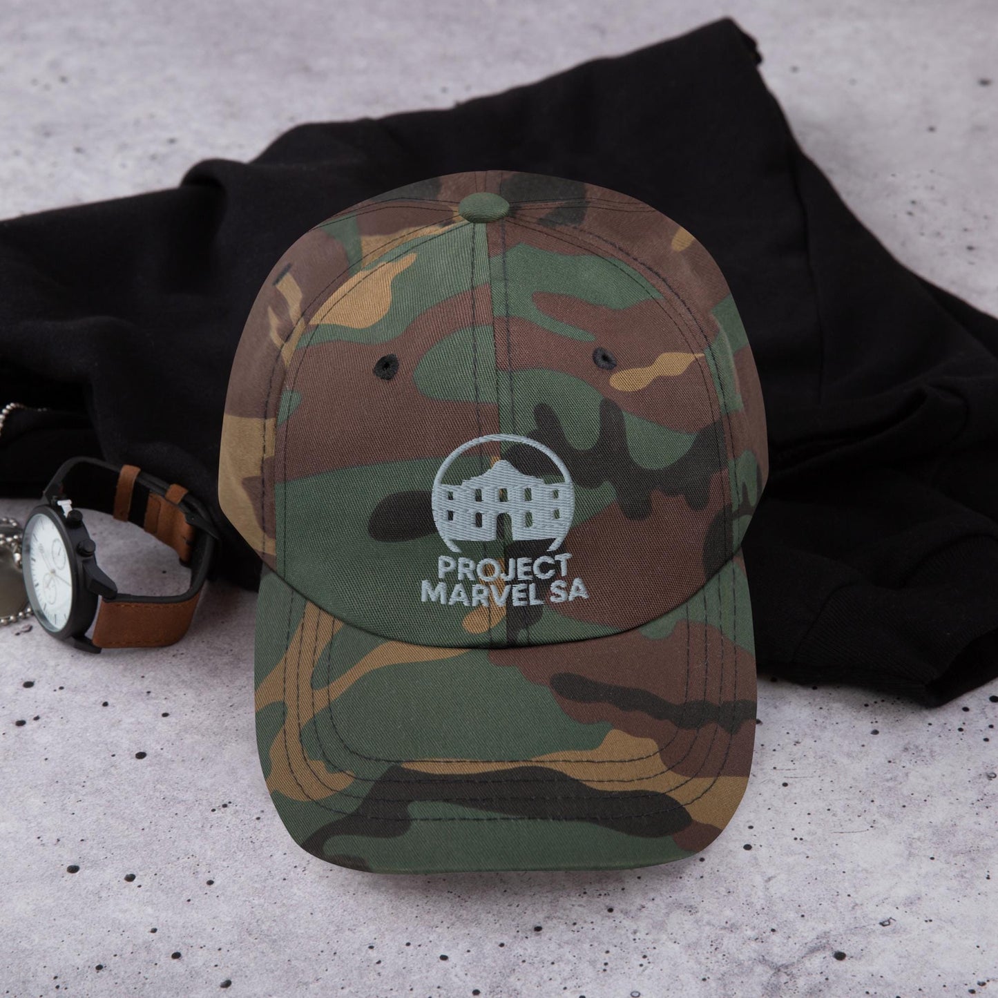 Project Marvel SA Cap – Alamo Logo Hat | Minimal Spurs-Style San Antonio Cap