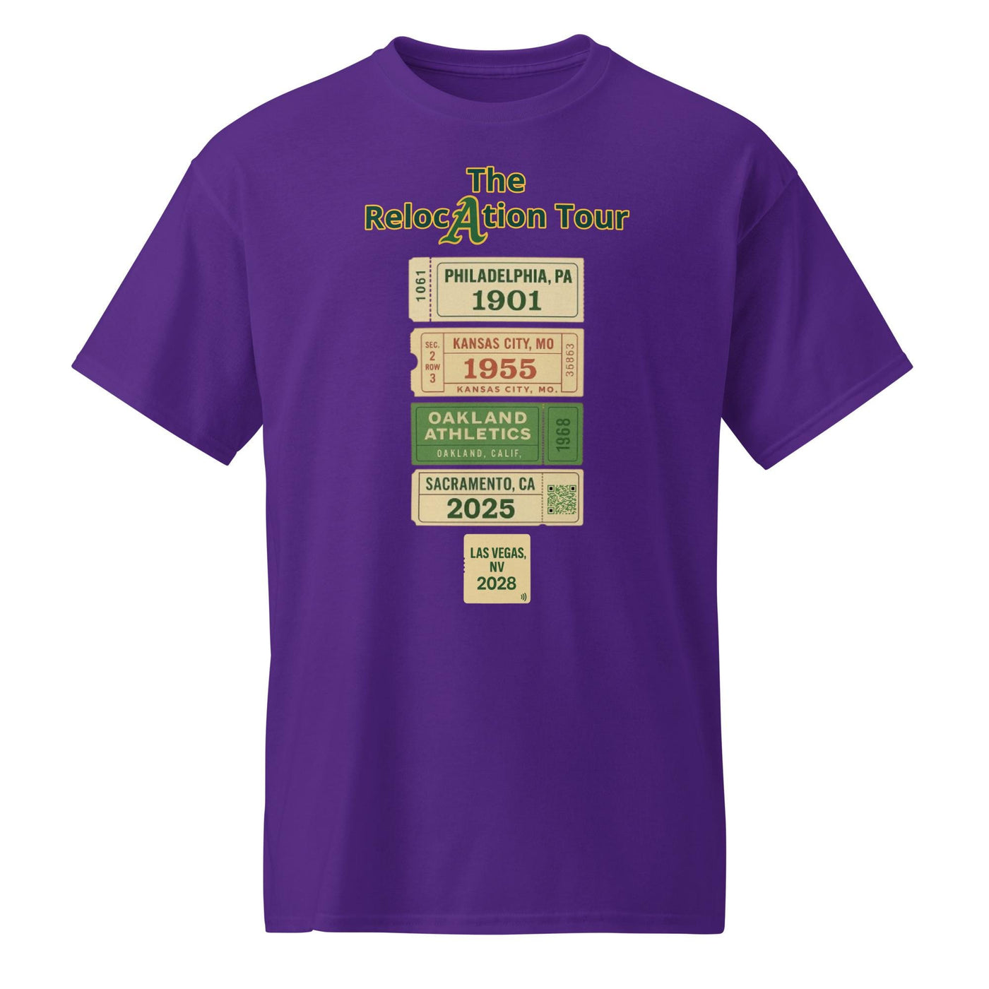 Athletics Relocation Tour Shirt – Now Featuring Las Vegas 2028!-DryBlend® T-Shirt