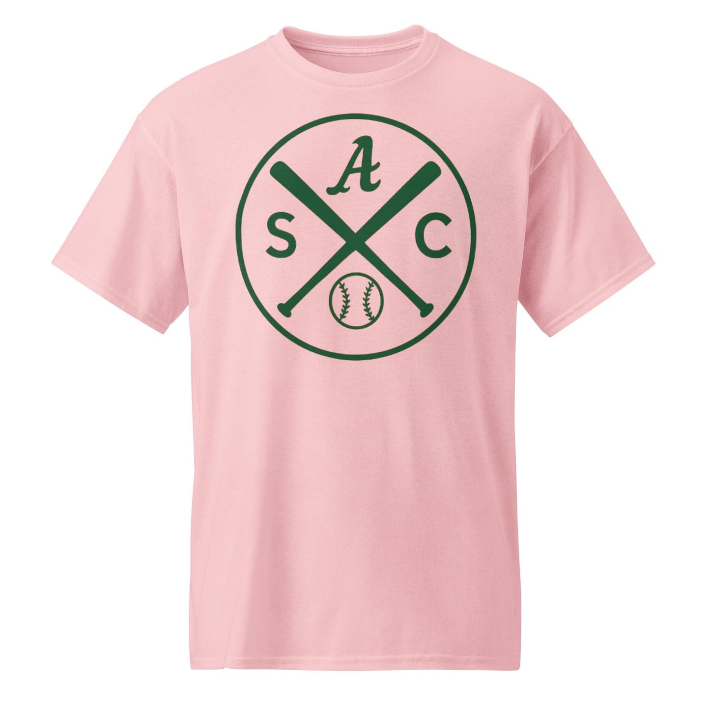 SAC Baseball Logo Shirt – Sacramento Baseball Tee (All Green Logo) DryBlend® T-Shirt