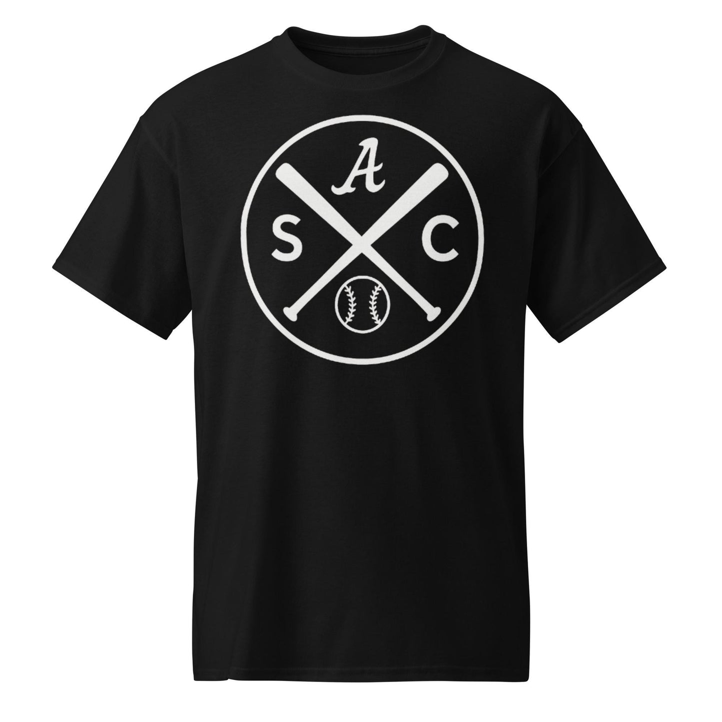 SAC Baseball Logo Shirt – Sacramento Baseball Tee (white logo) DryBlend® T-Shirt