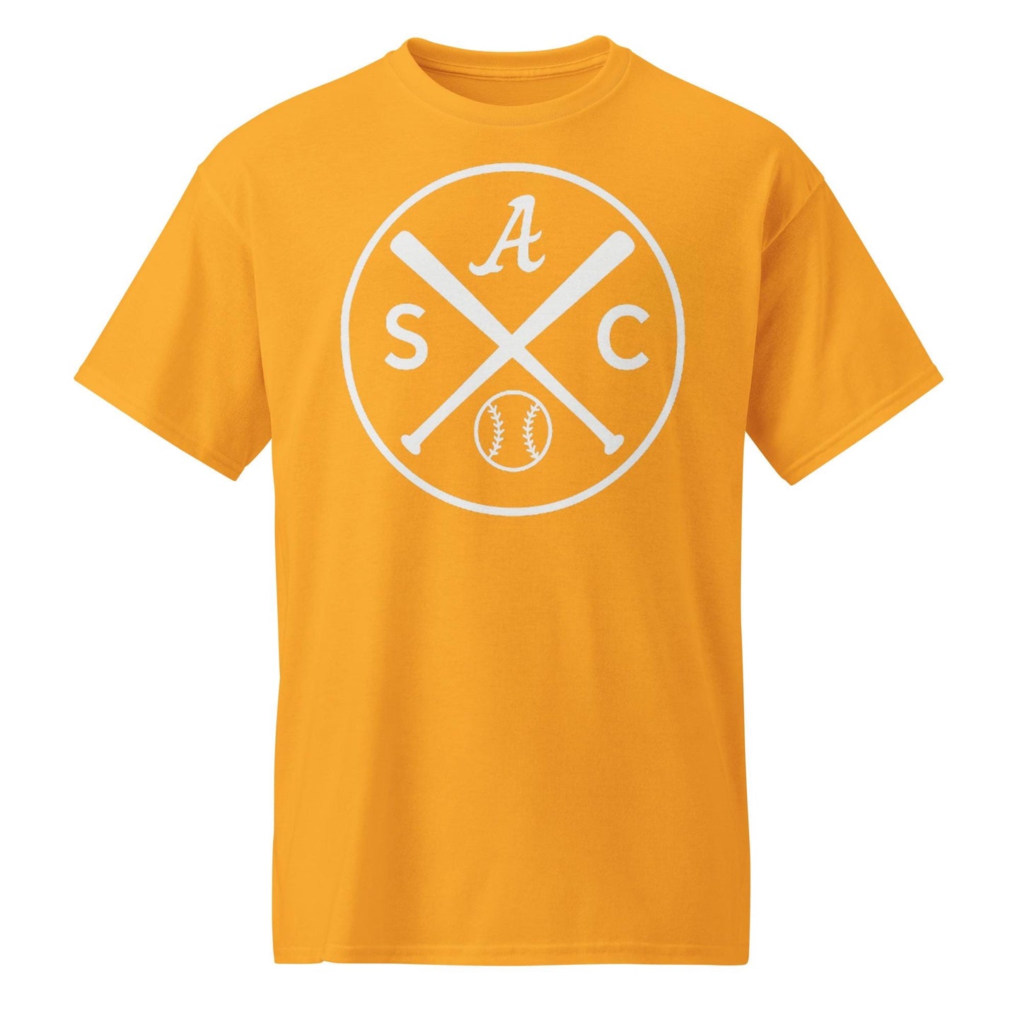 SAC Baseball Logo Shirt – Sacramento Baseball Tee (white logo) DryBlend® T-Shirt