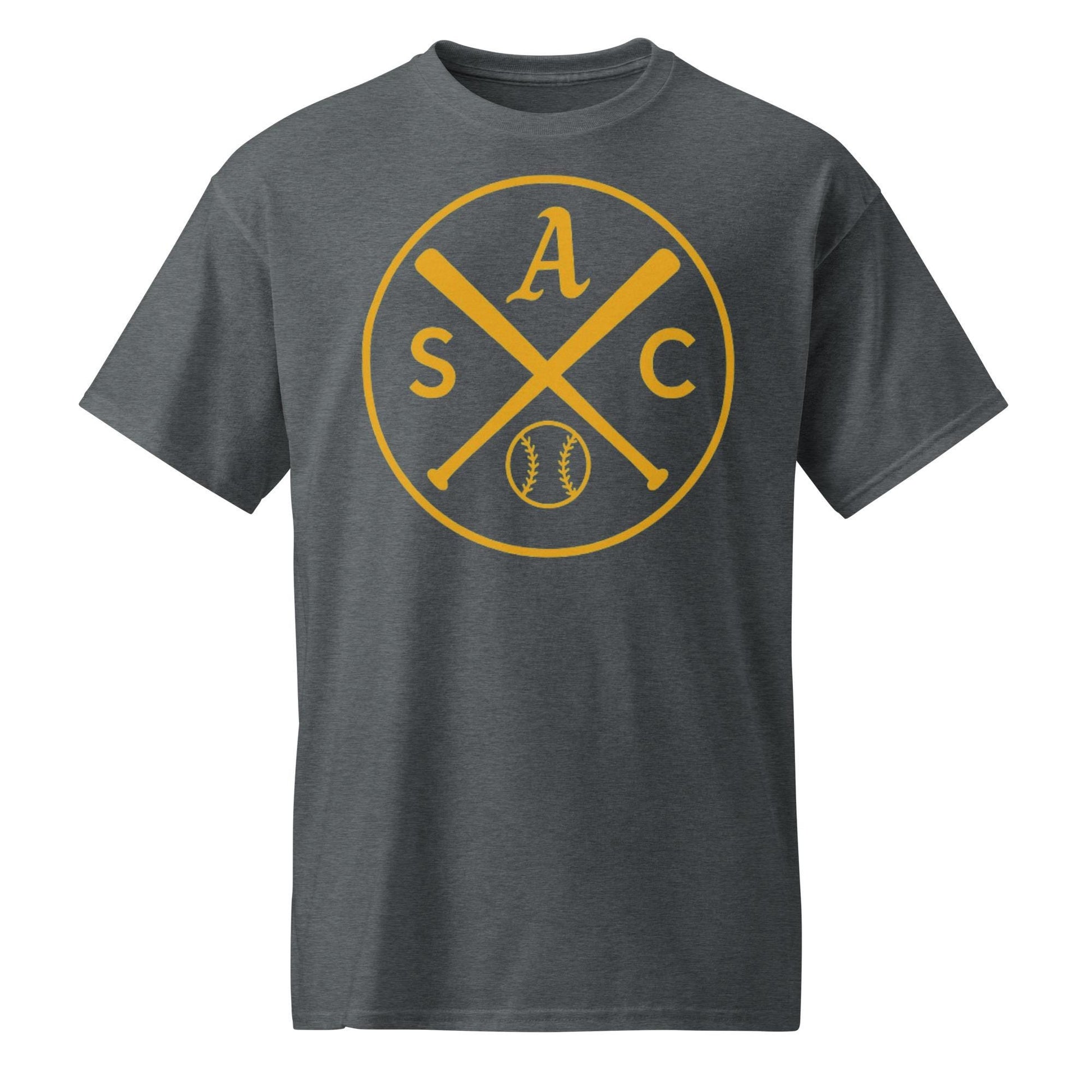 SAC Baseball Logo Shirt – Sacramento Baseball Tee (gold logo) DryBlend® T-Shirt