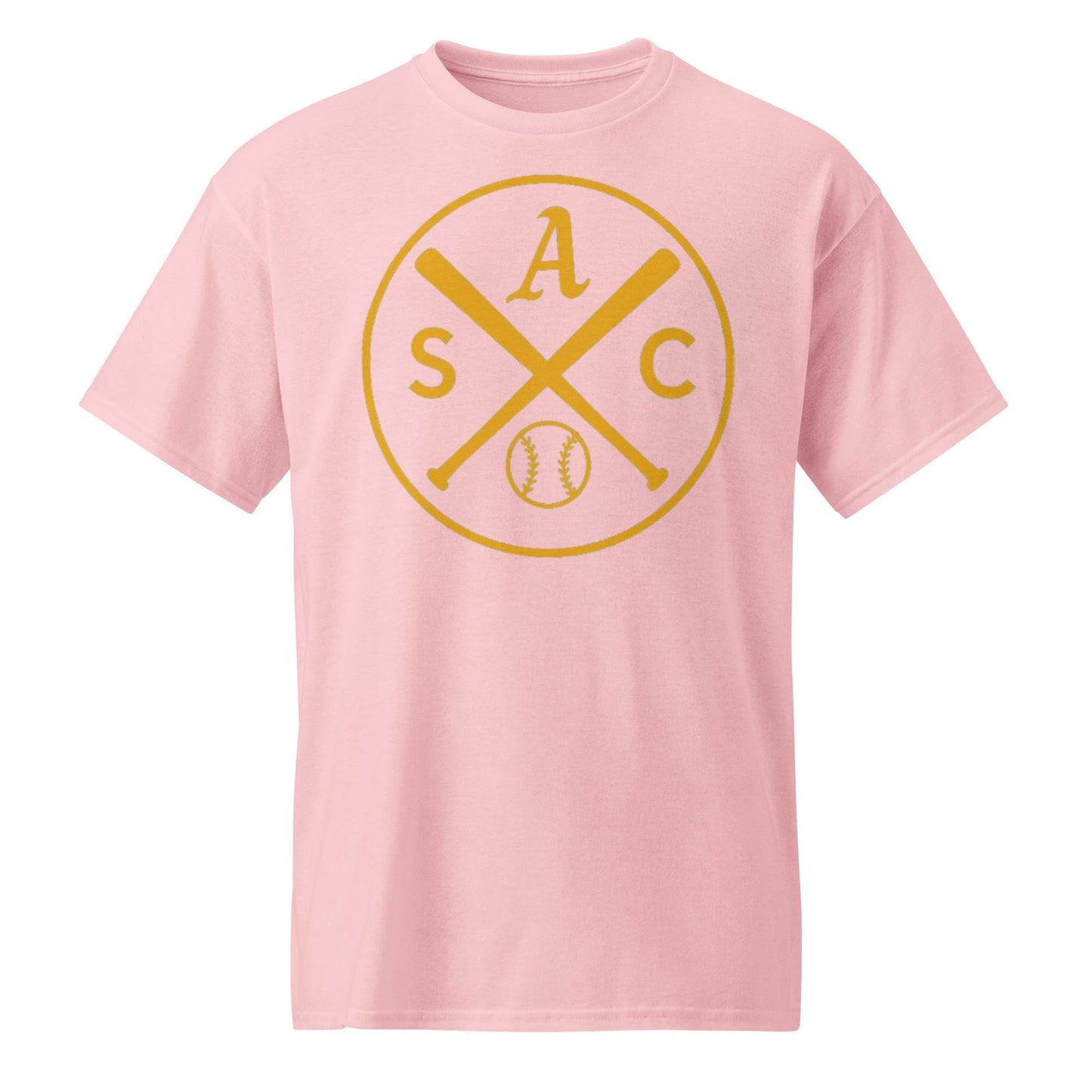 SAC Baseball Logo Shirt – Sacramento Baseball Tee (gold logo) DryBlend® T-Shirt