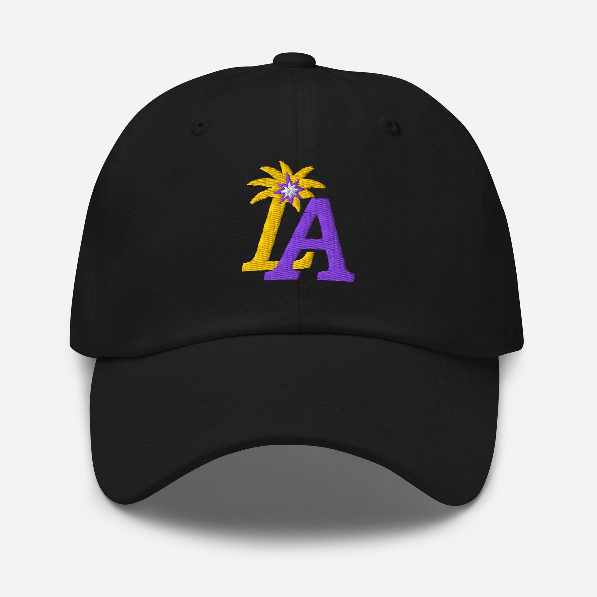 LA Palm Spark Cap – Purple and Gold Basketball Hat