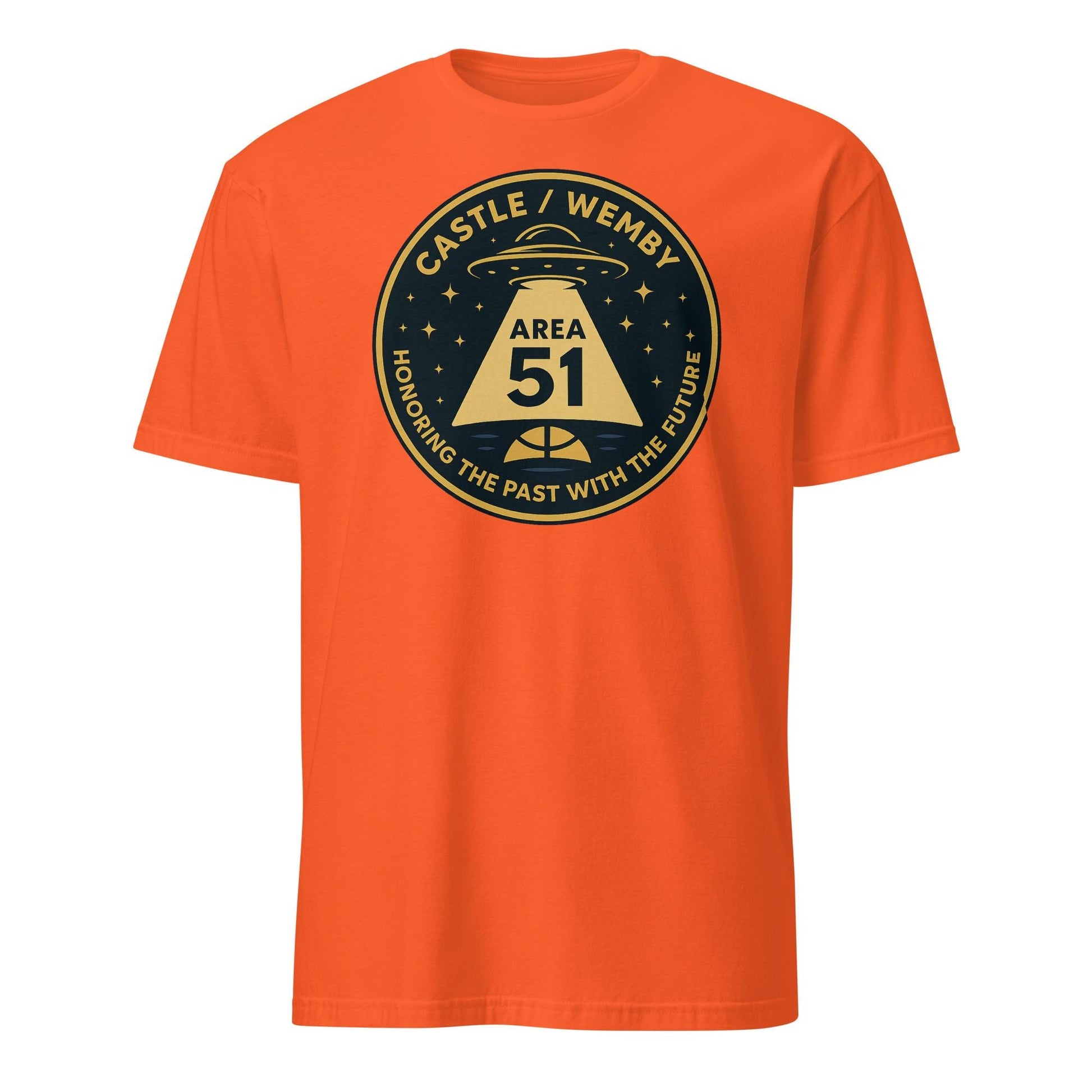 Castle / Wemby Area 51 T-Shirt – Spurs Duo UFO Basketball Tee | Alien NBA Fan Gear Short-Sleeve Unisex T-Shirt