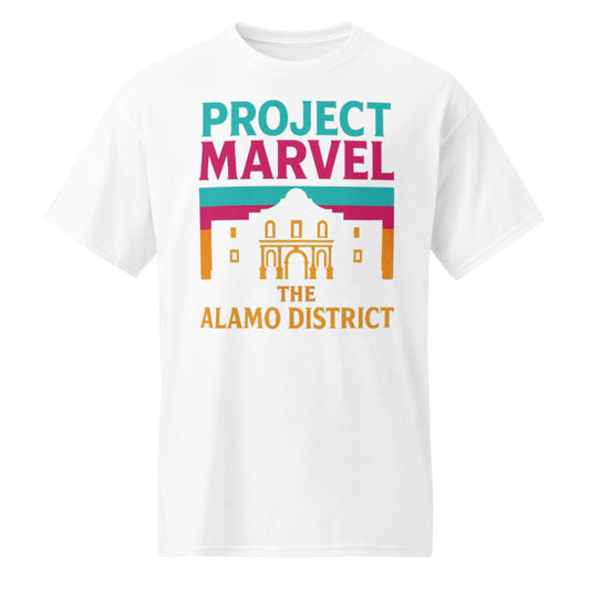 Project Marvel T-Shirt – The Alamo District | Fiesta Colors & Heritage Tee-DryBlend® T-Shirt