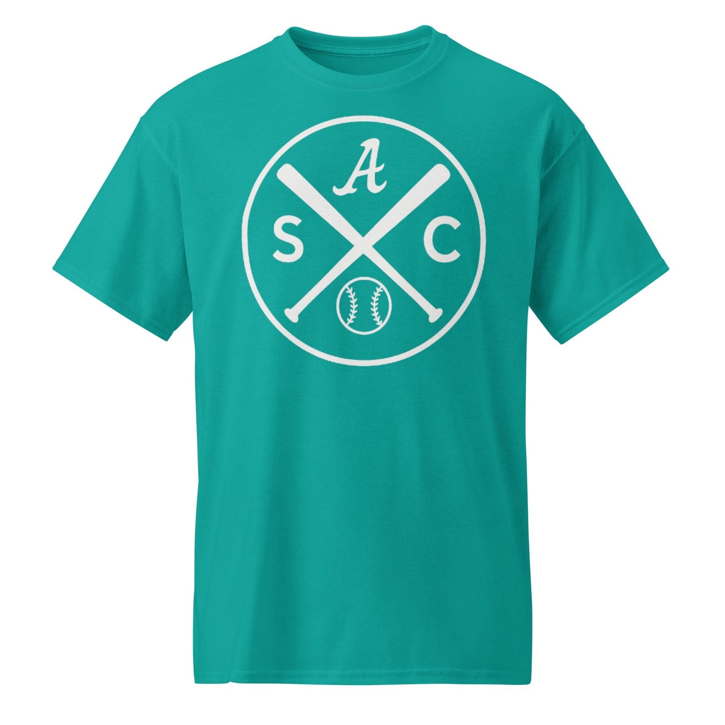 SAC Baseball Logo Shirt – Sacramento Baseball Tee (white logo) DryBlend® T-Shirt
