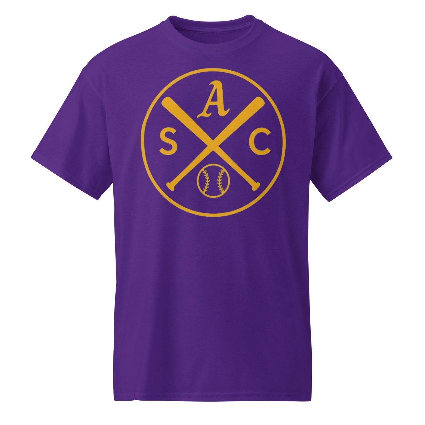 SAC Baseball Logo Shirt – Sacramento Baseball Tee (gold logo) DryBlend® T-Shirt