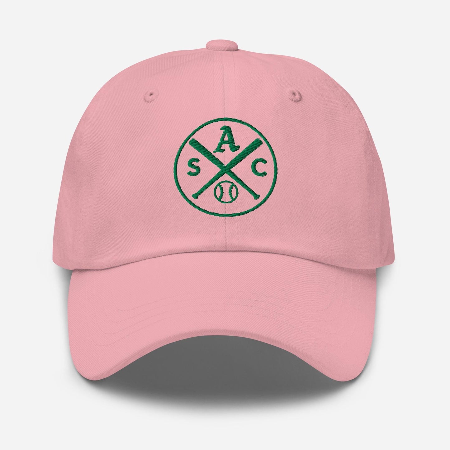 SAC Baseball Logo Cap – Sacramento Baseball Fan Hat (green logo)