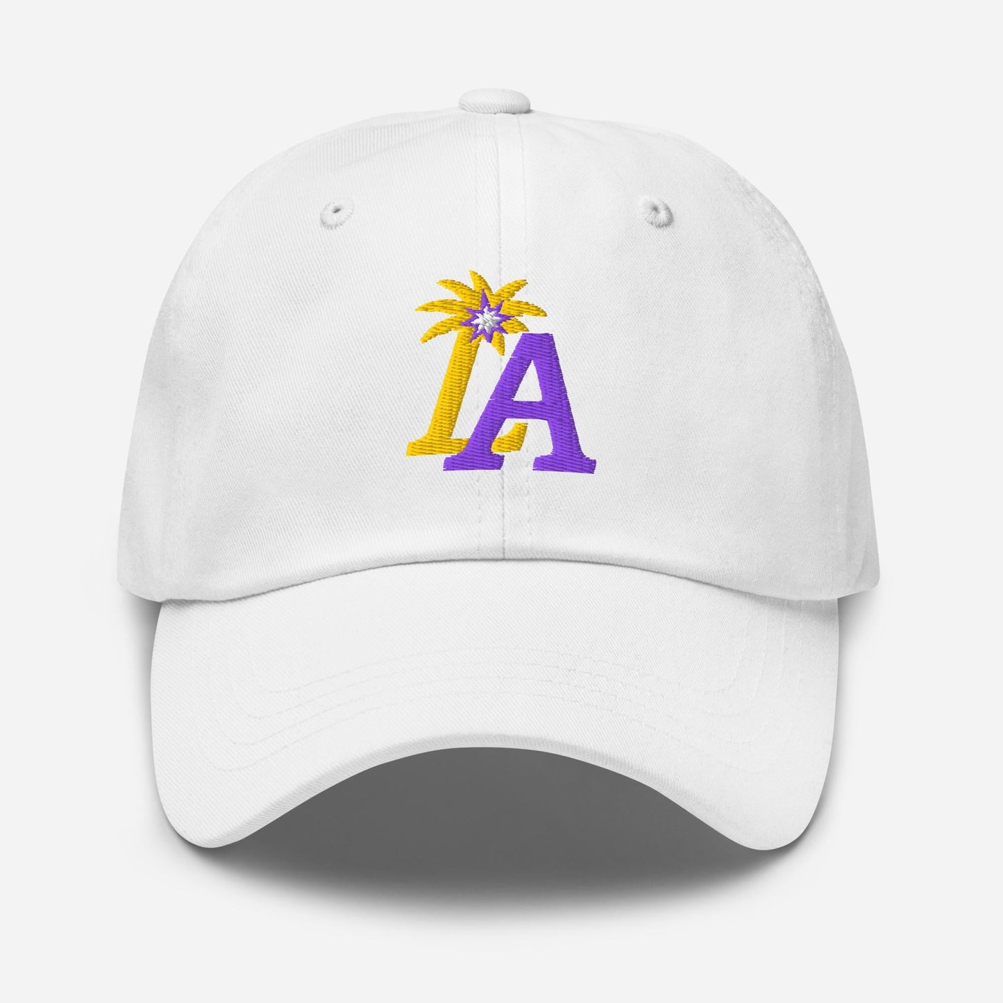 LA Palm Spark Cap – Purple and Gold Basketball Hat