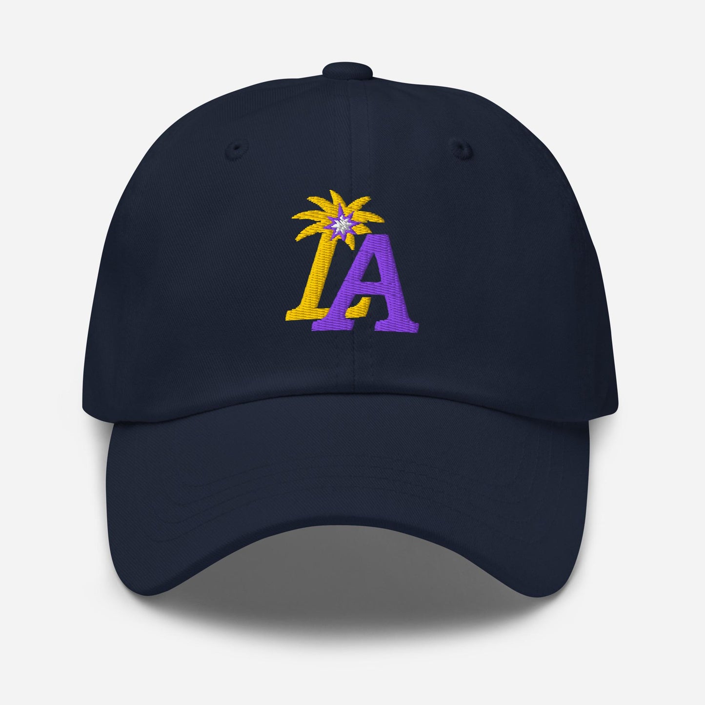LA Palm Spark Cap – Purple and Gold Basketball Hat