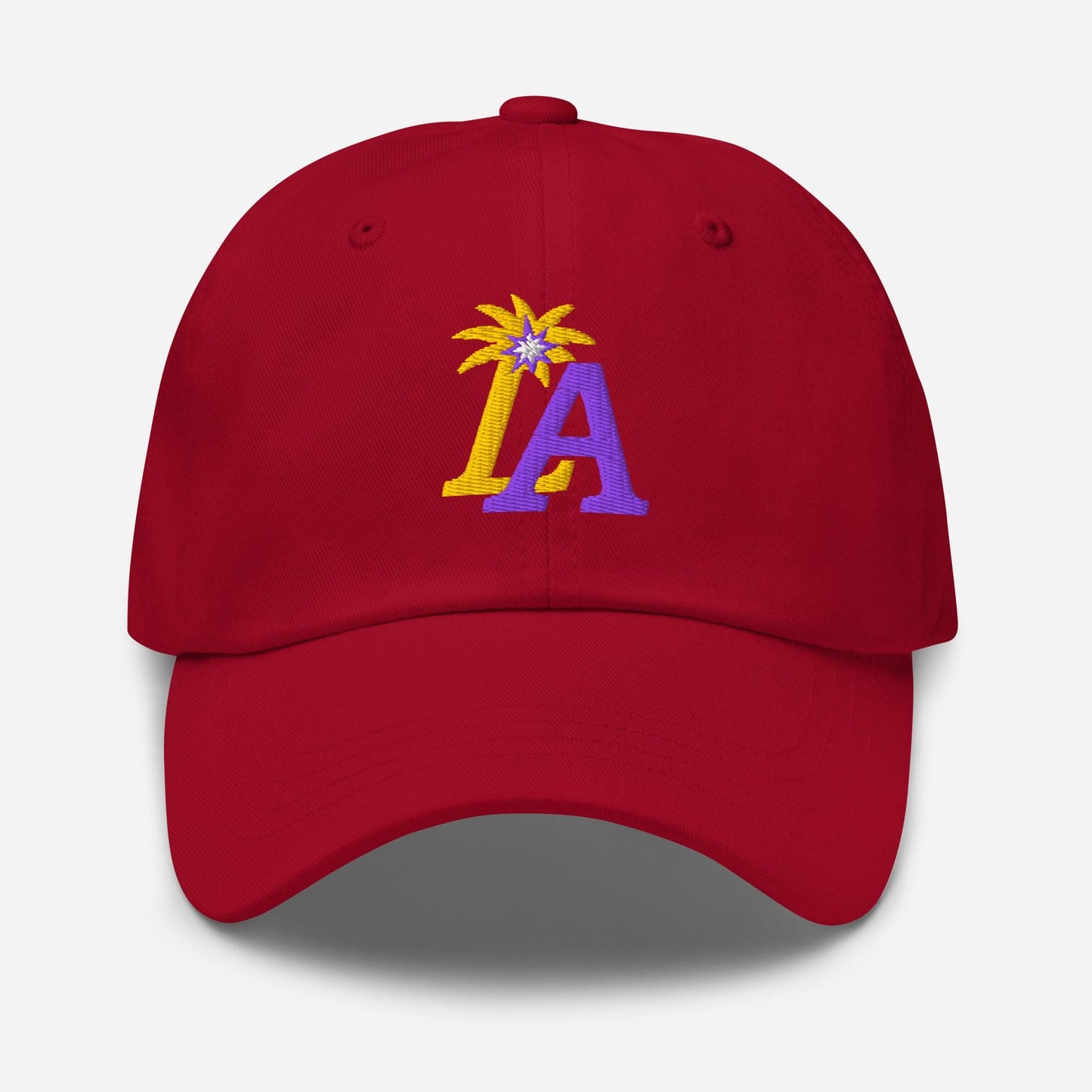 LA Palm Spark Cap – Purple and Gold Basketball Hat