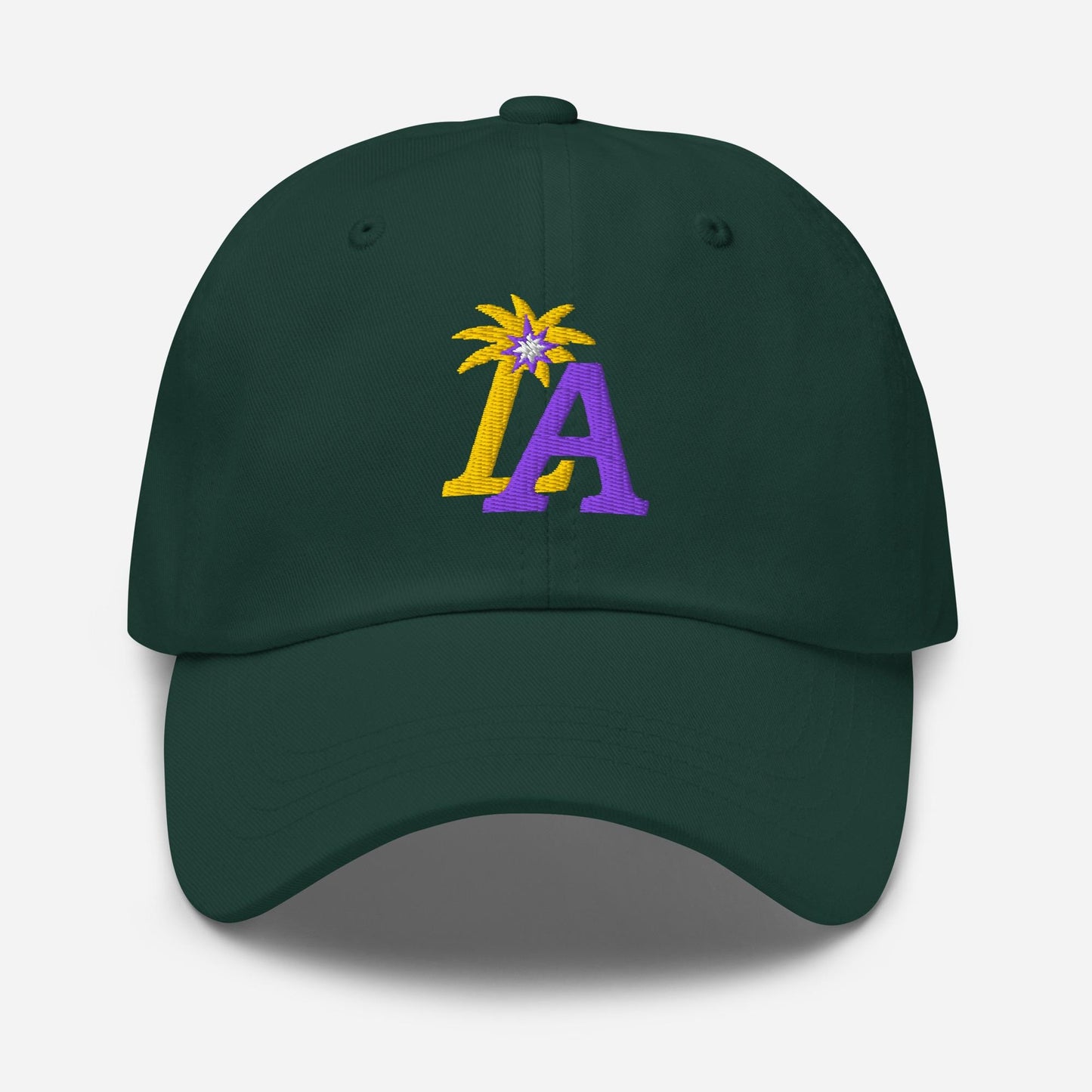 LA Palm Spark Cap – Purple and Gold Basketball Hat