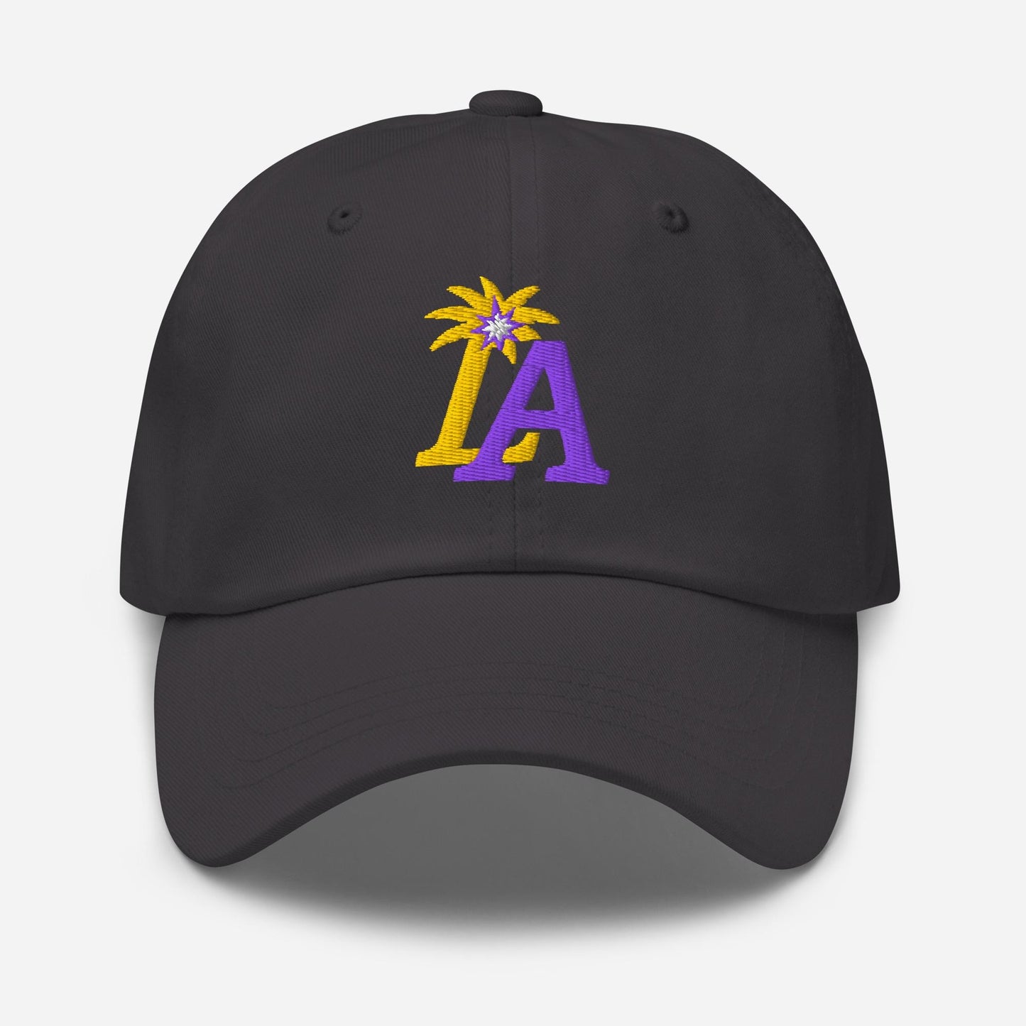 LA Palm Spark Cap – Purple and Gold Basketball Hat